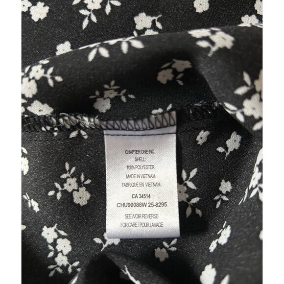 Tamara H. Floral Blouse With Tie Neck Size M - Picture 6 of 7